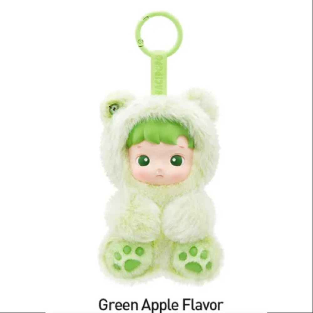 Pop Mart Hacipupu Gummy Bear Series‎ Vinyl Plush Pendent Confirmed Green Apple